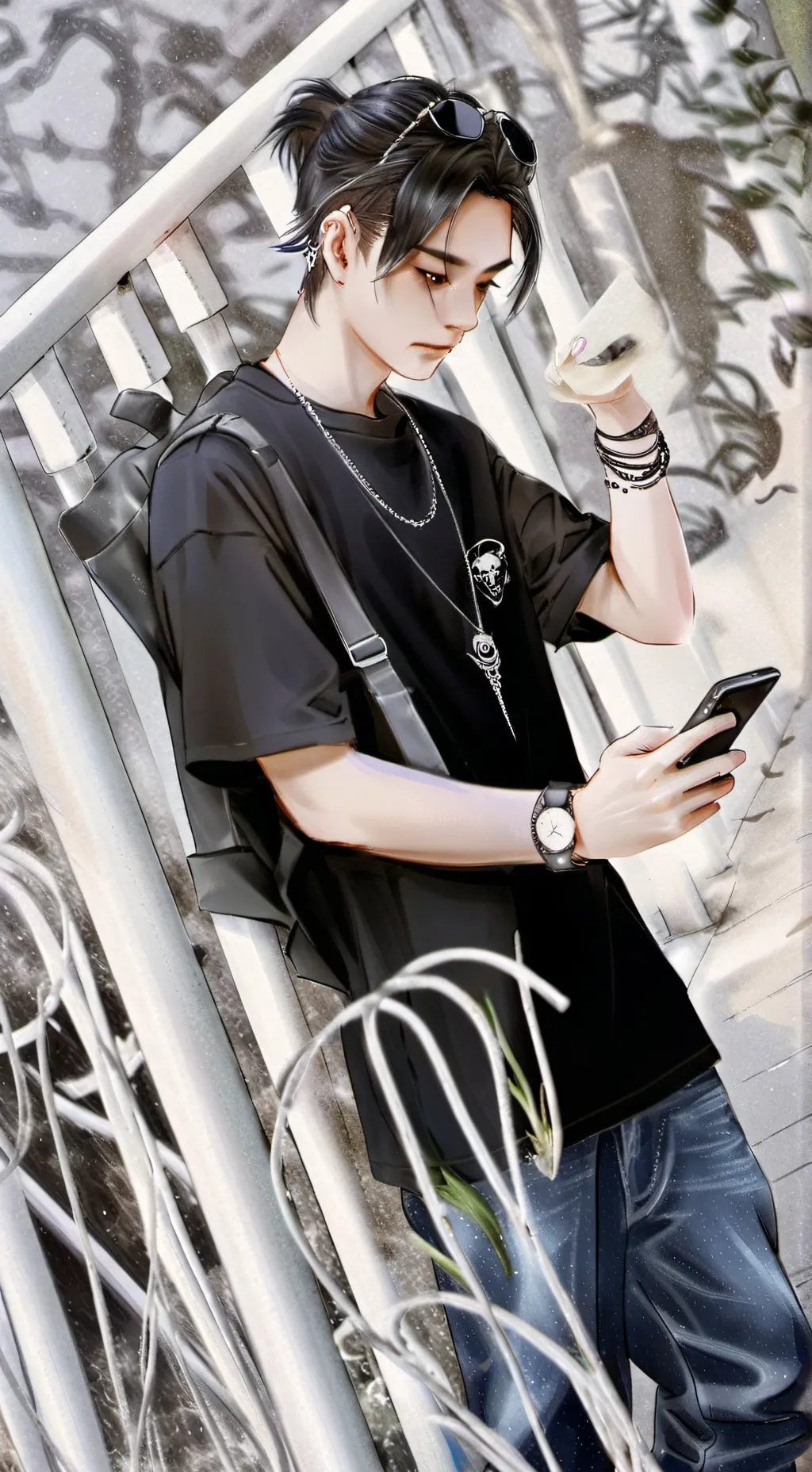 ai character: Masaki background