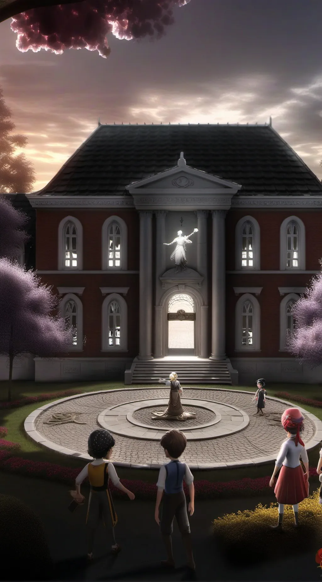 ai character: School days background