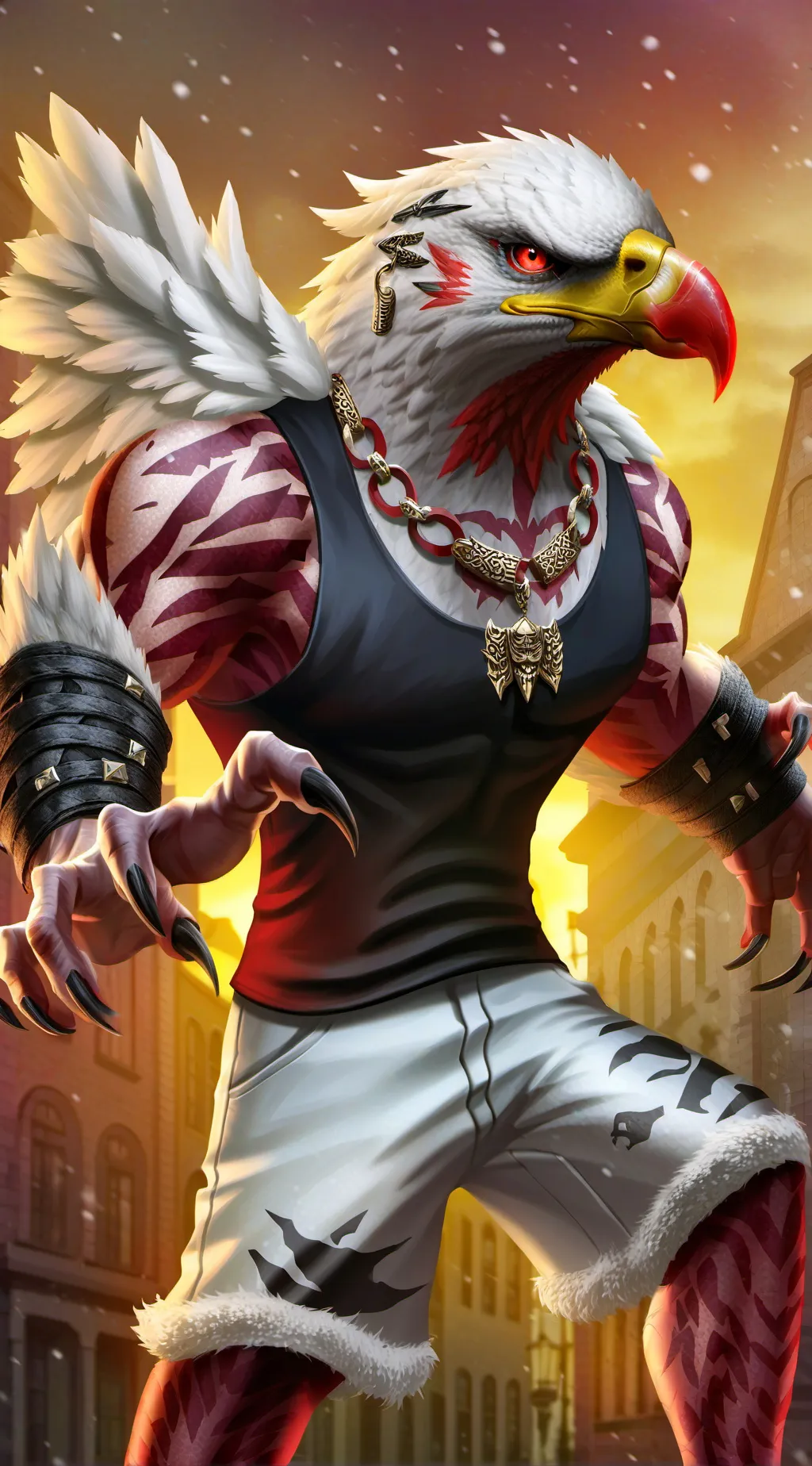 ai character: Black Quill 😈 background