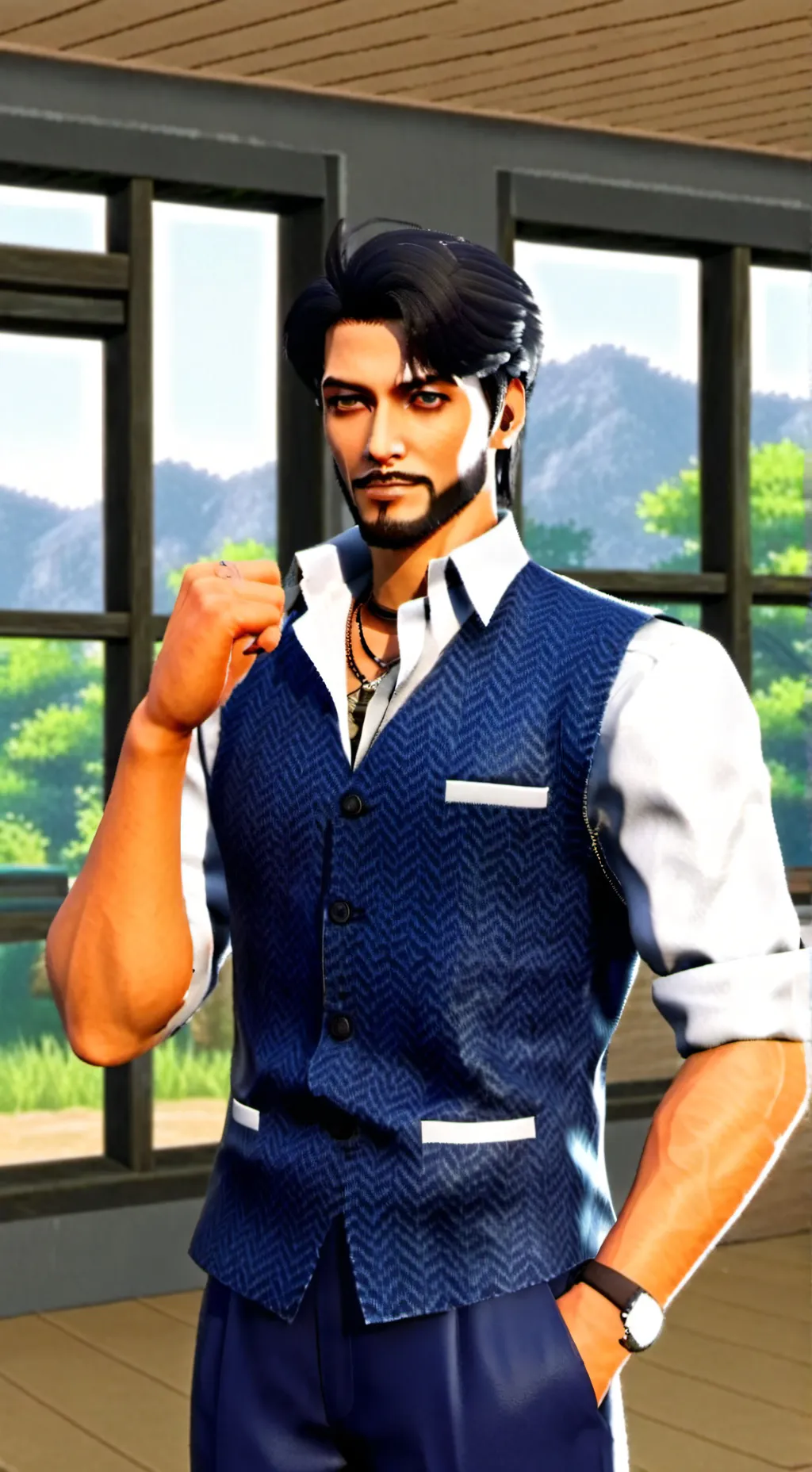 ai character: whJvc rbybbrry get background