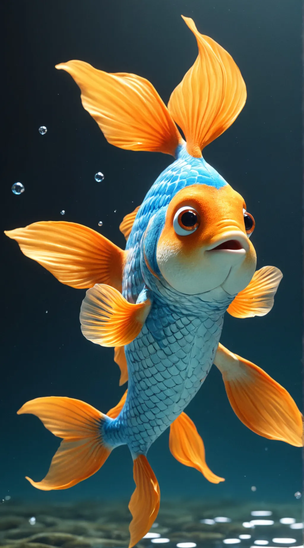 ai character: Goldy background