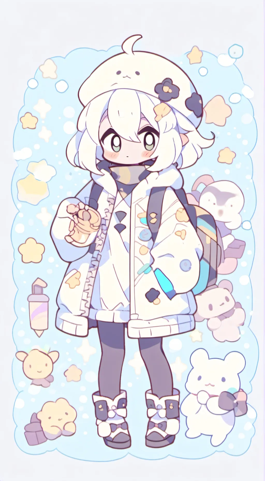 ai character: Astro and dandy background