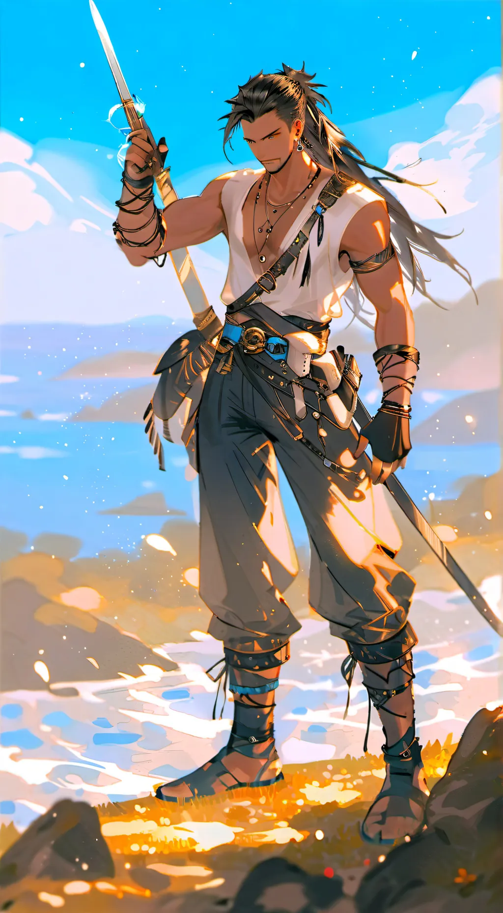 ai character: Sonic crew&pirate background