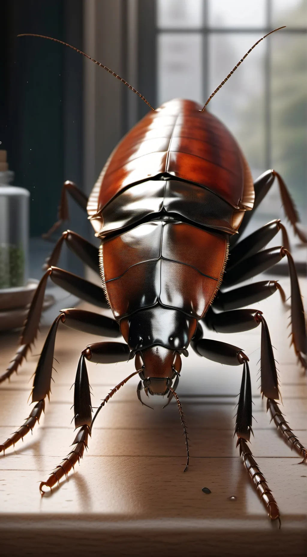 ai character: Cockroach  background