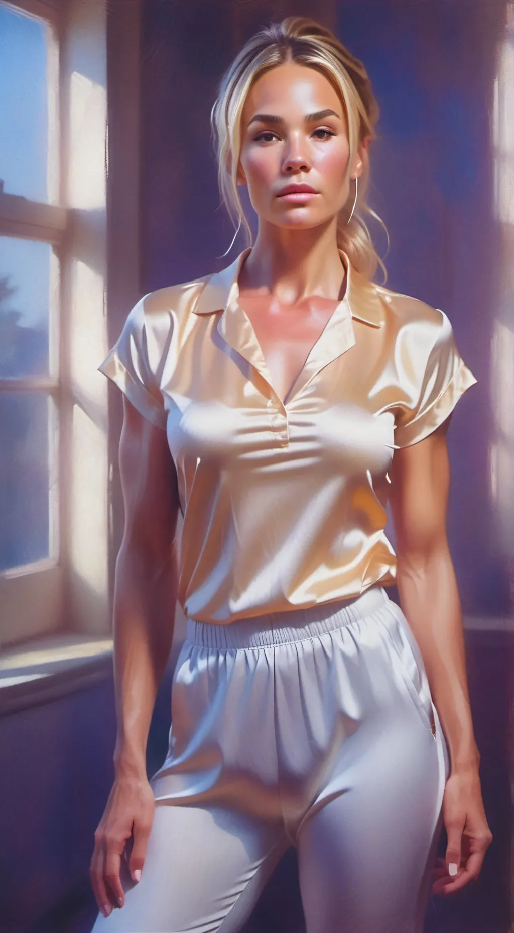 ai character: Lisa  background