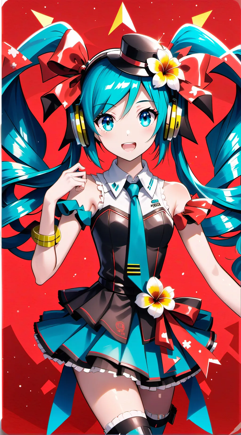 ai character: Hatsune Miku background