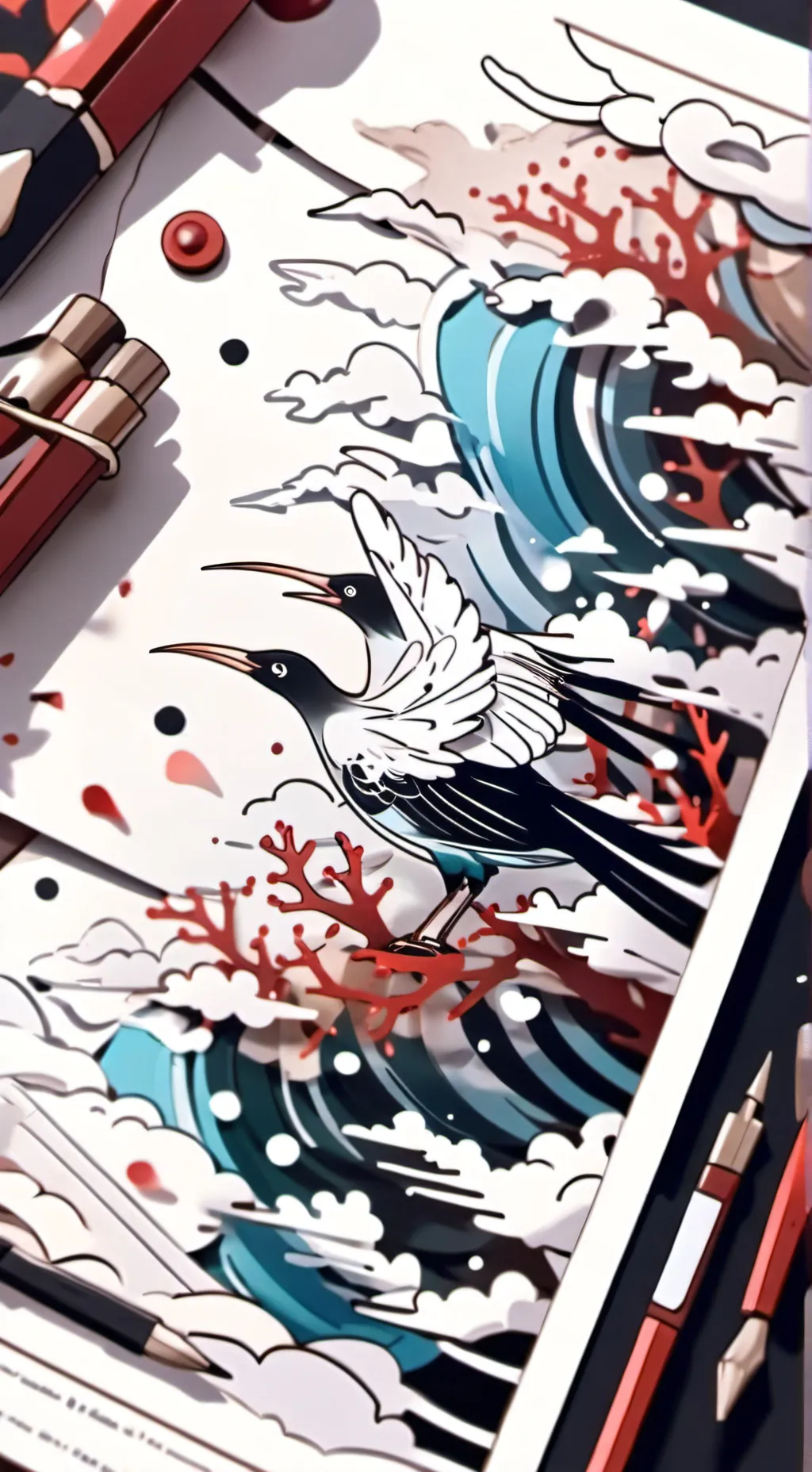 ai character: blue nap background