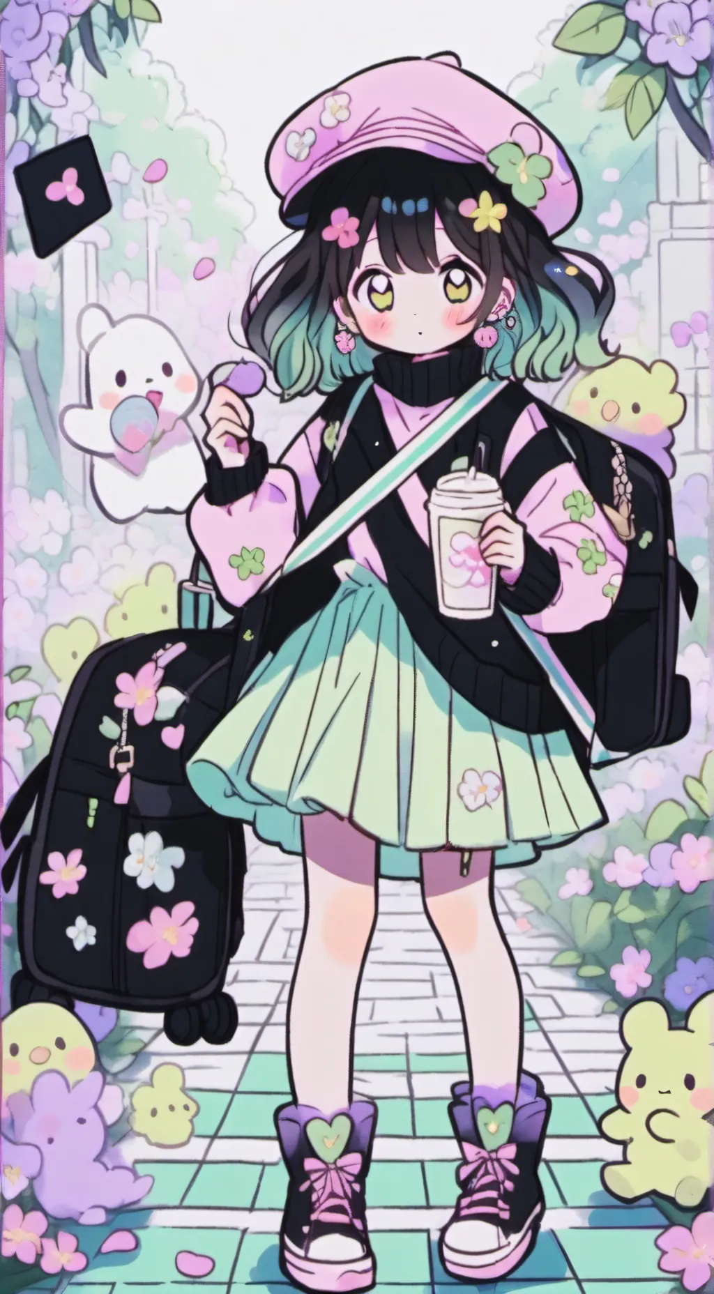 ai character: bye background