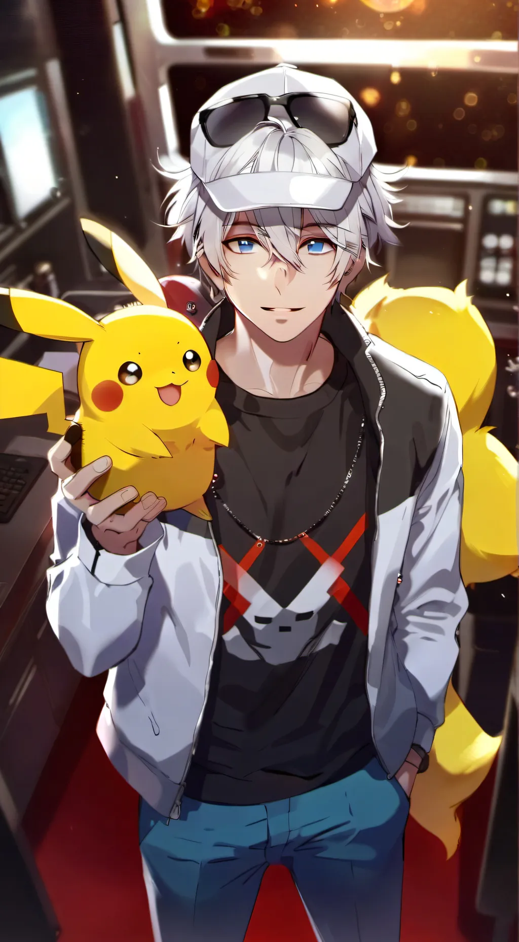 ai character: POKEMON HORIZON  background