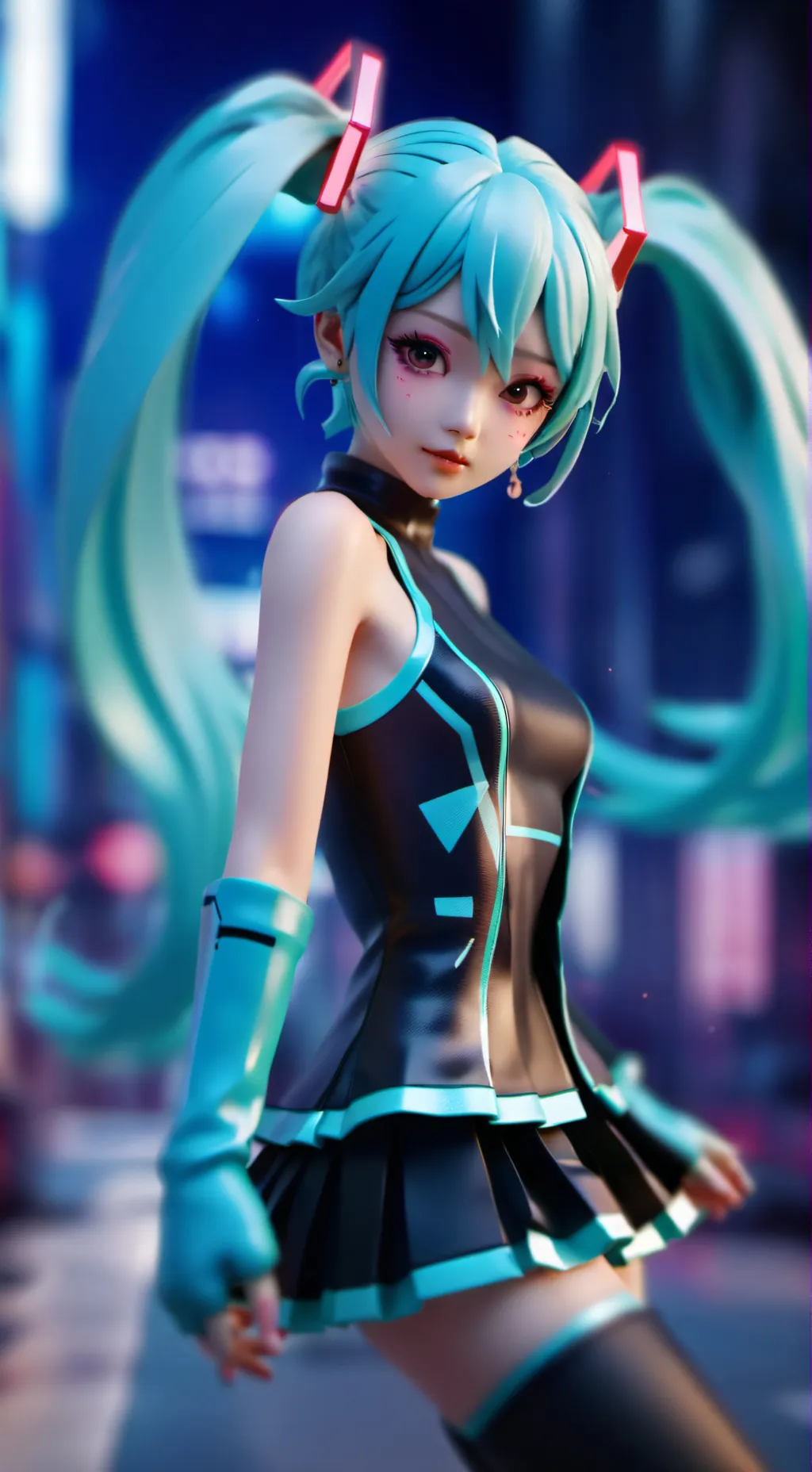 ai character: miku background