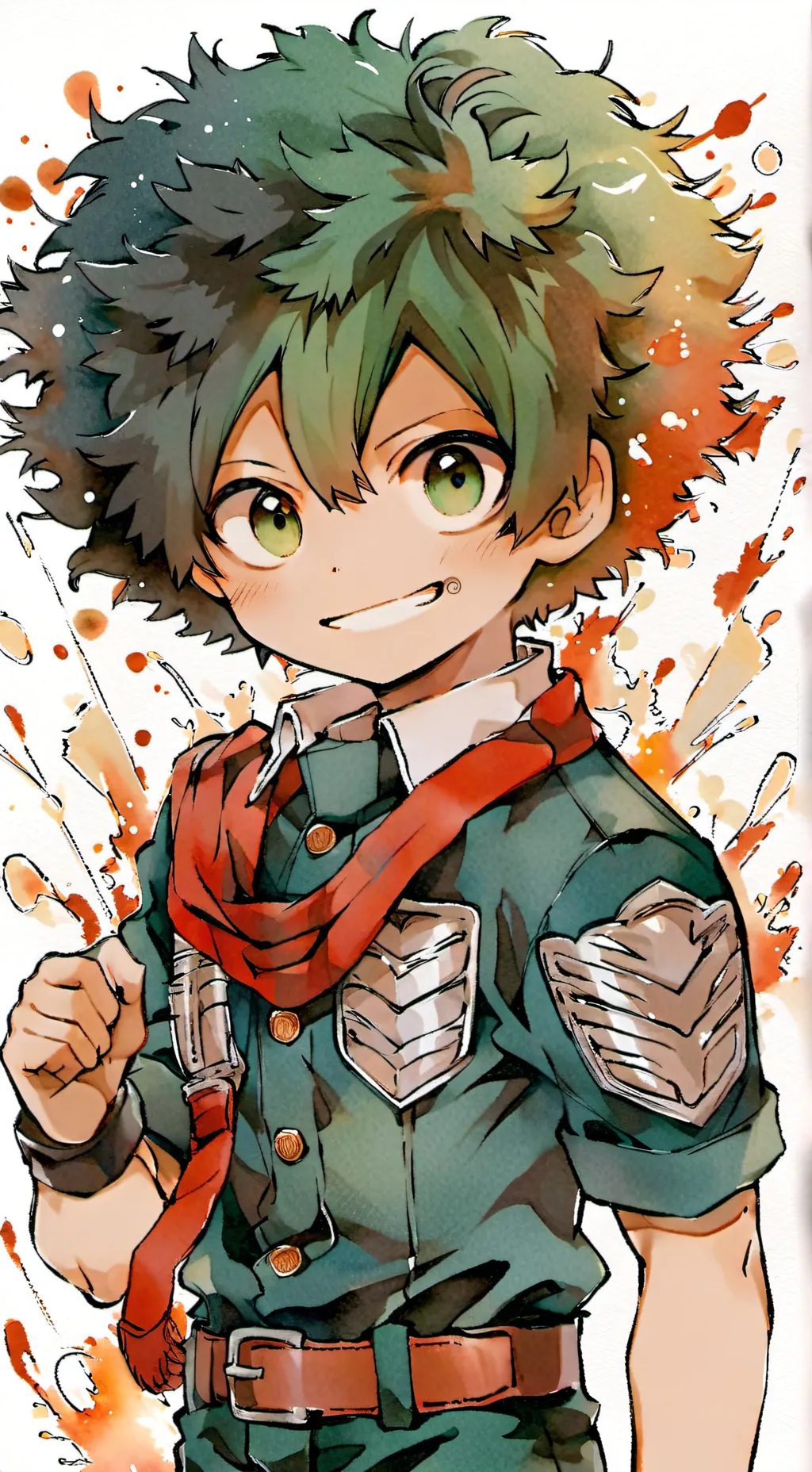 ai character: Izuku Midoriya  background