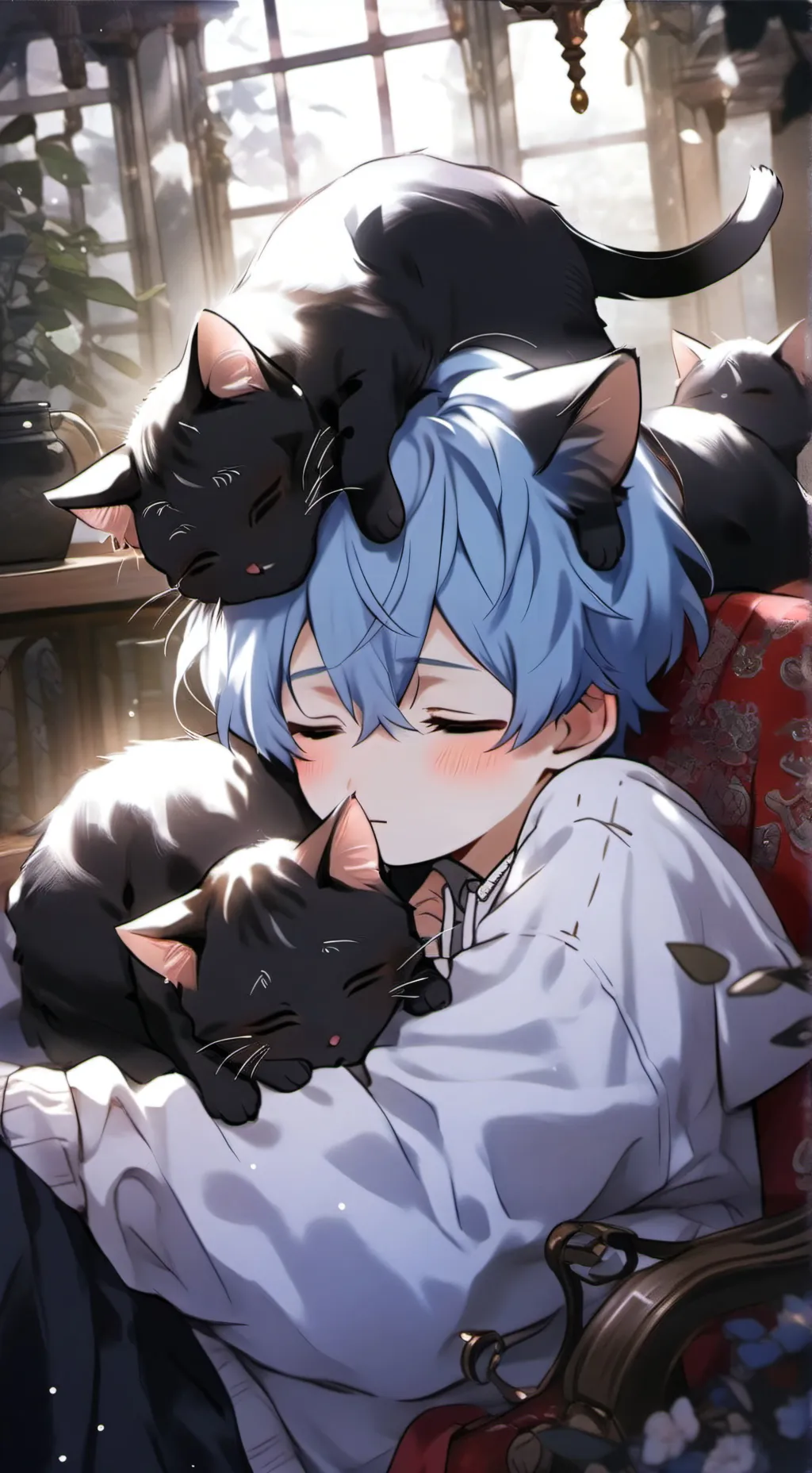 ai character: ash background