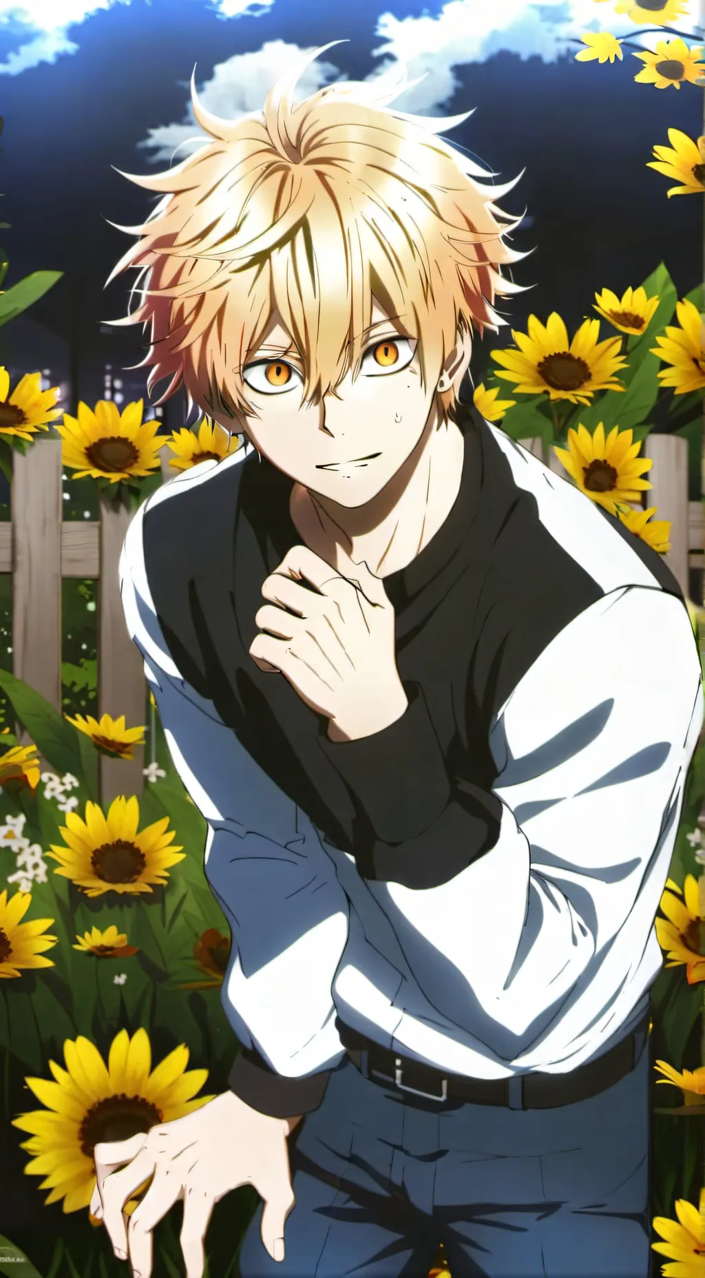 ai character: Bakugo just bakugo background