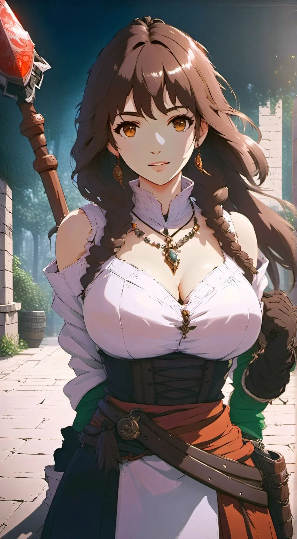ai character: Flora background