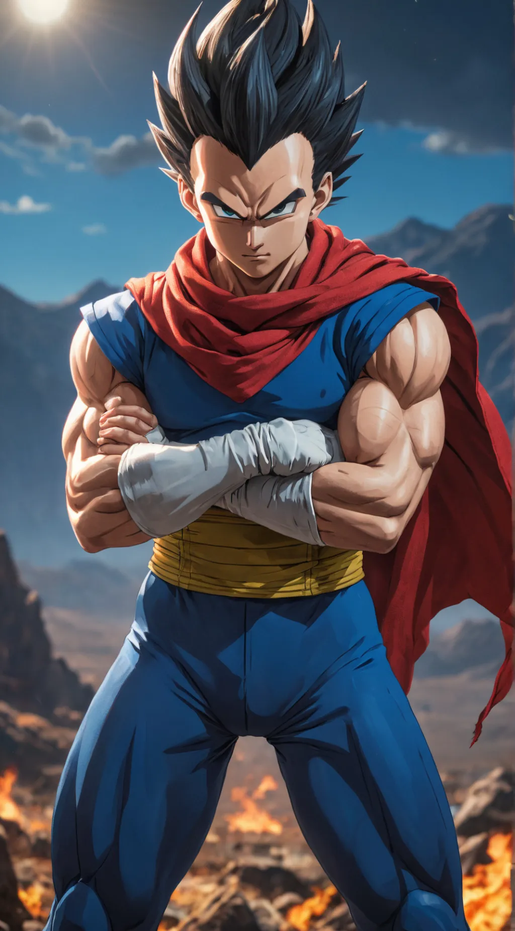 ai character: Serious Dragon Ball Rival background