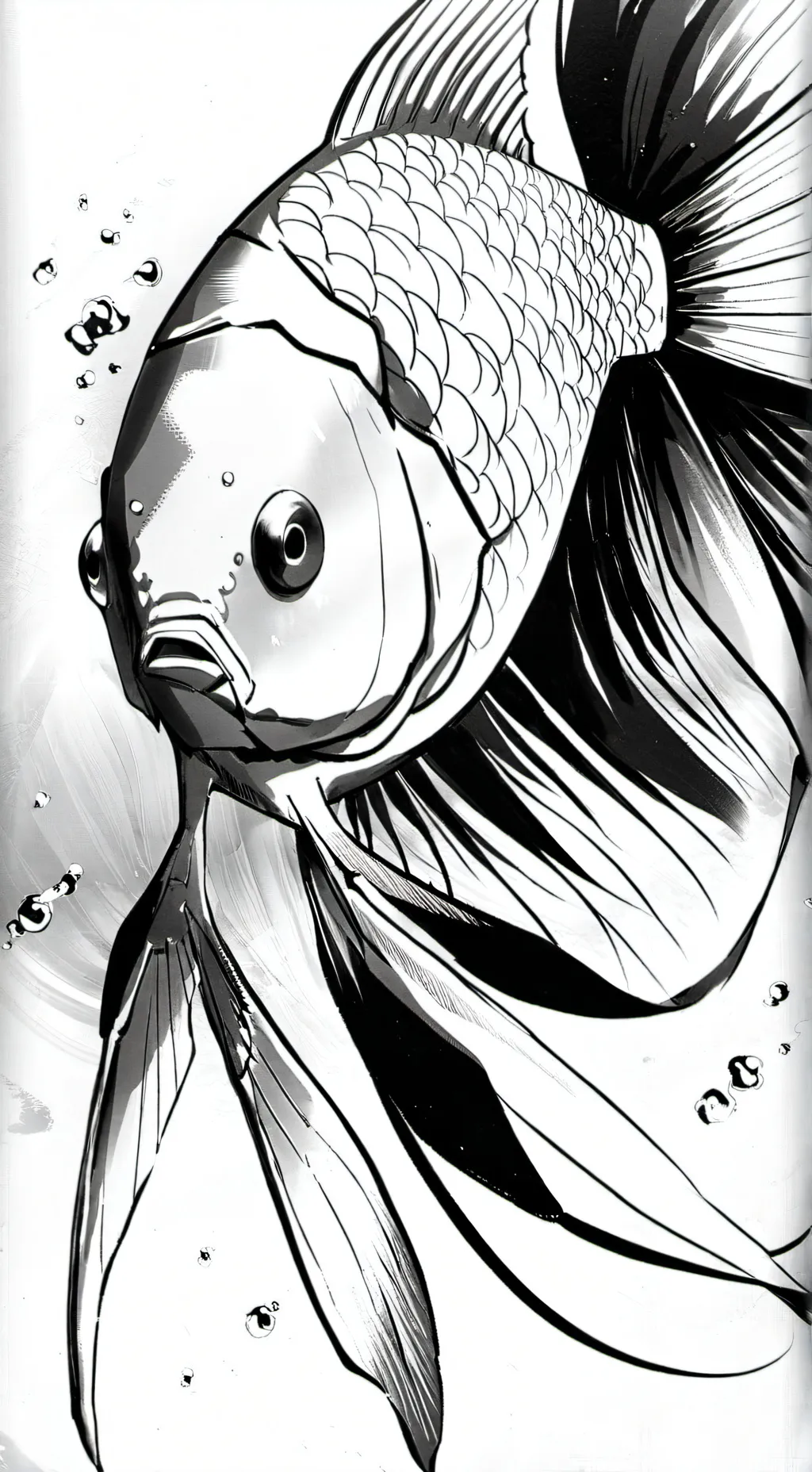 ai character: fish background