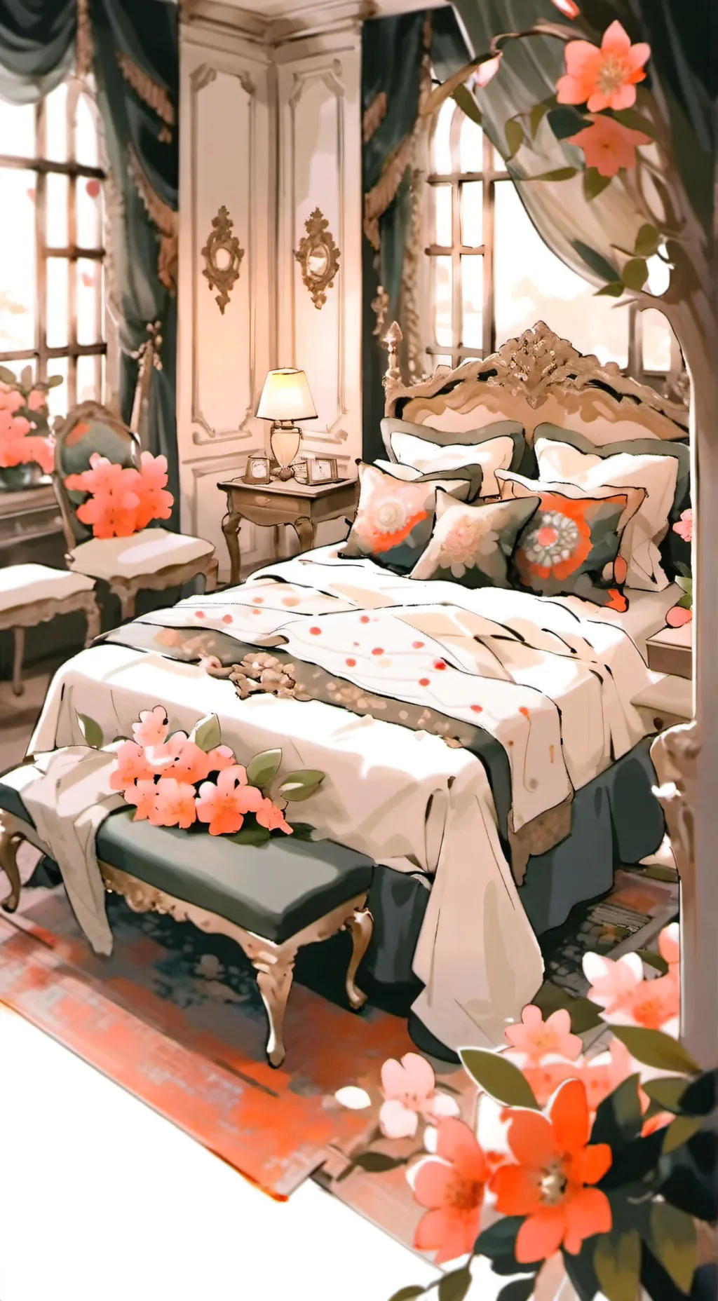 ai character: Forsaken sleepover background