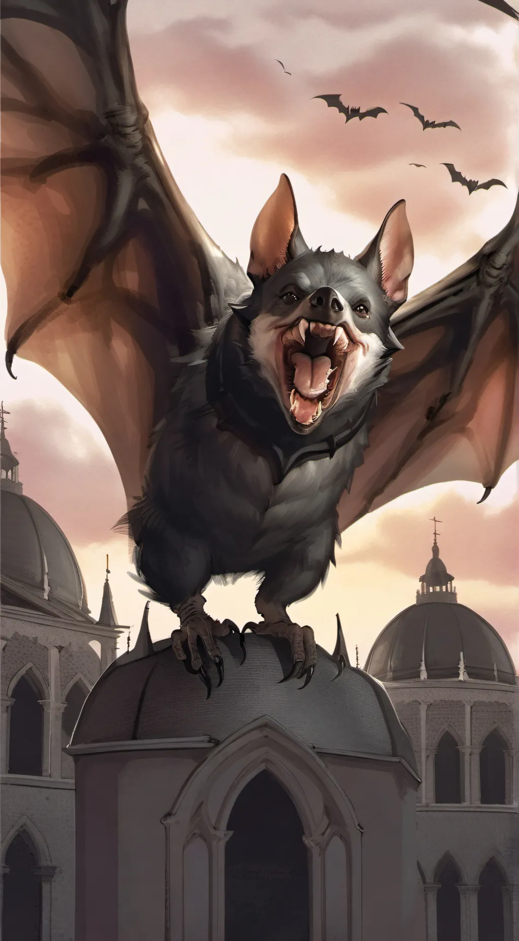 ai character: giant bat background