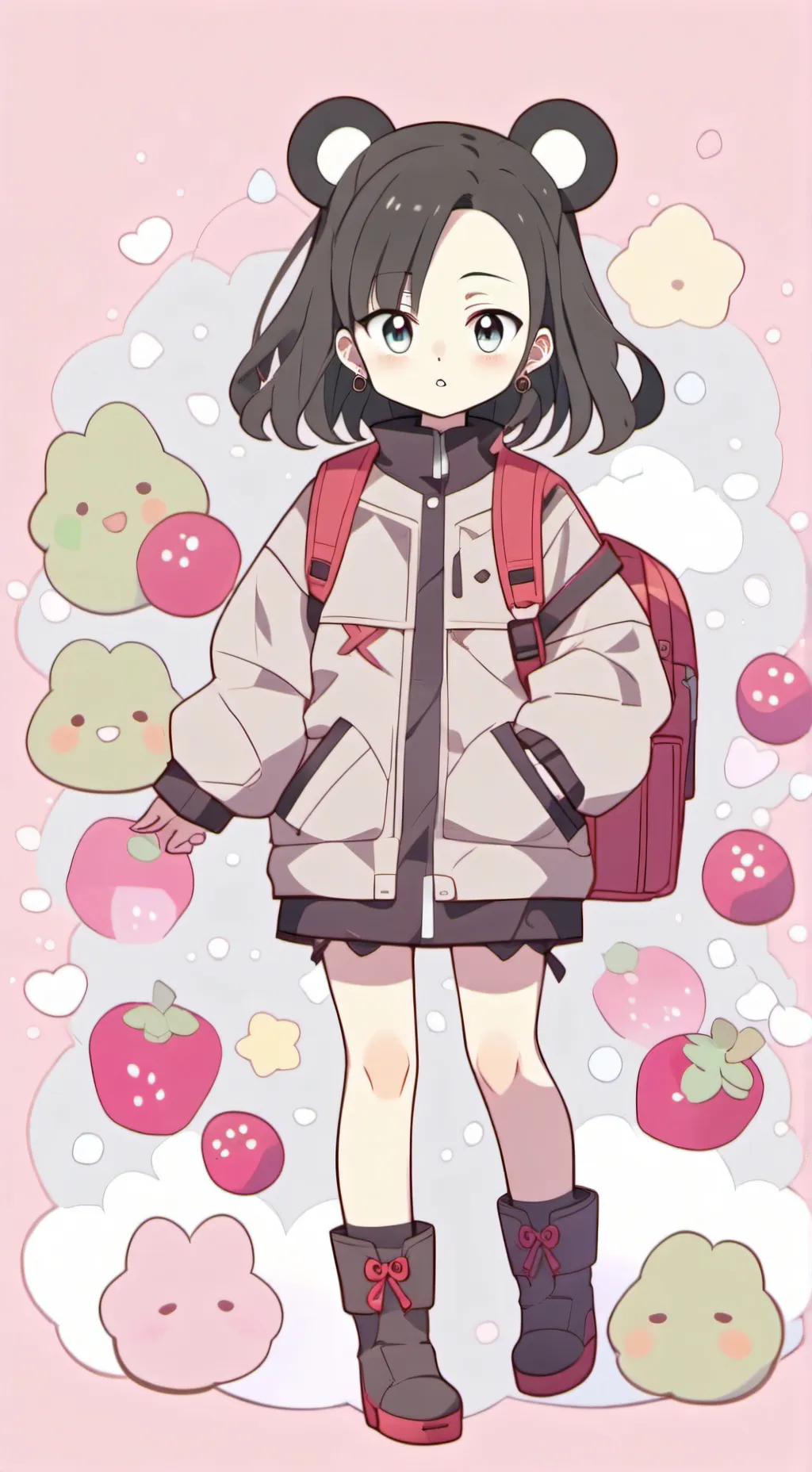 ai character: mha pyjama party background