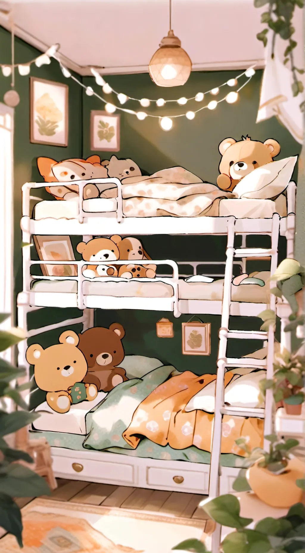 ai character: sleepover!! background