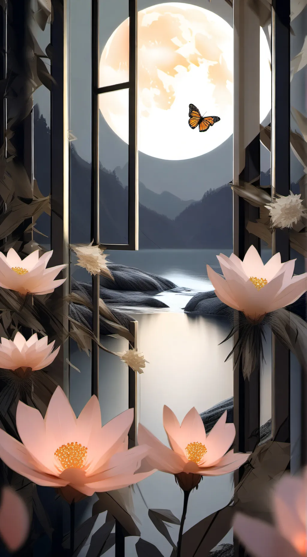 ai character: DS Valentine Day background