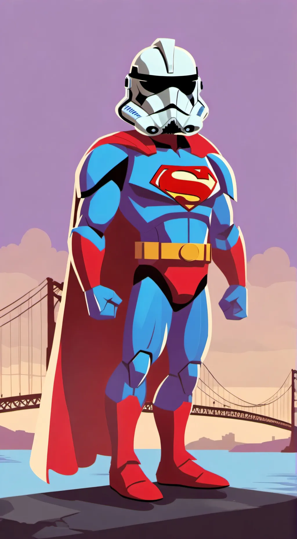 ai character: Superman  background