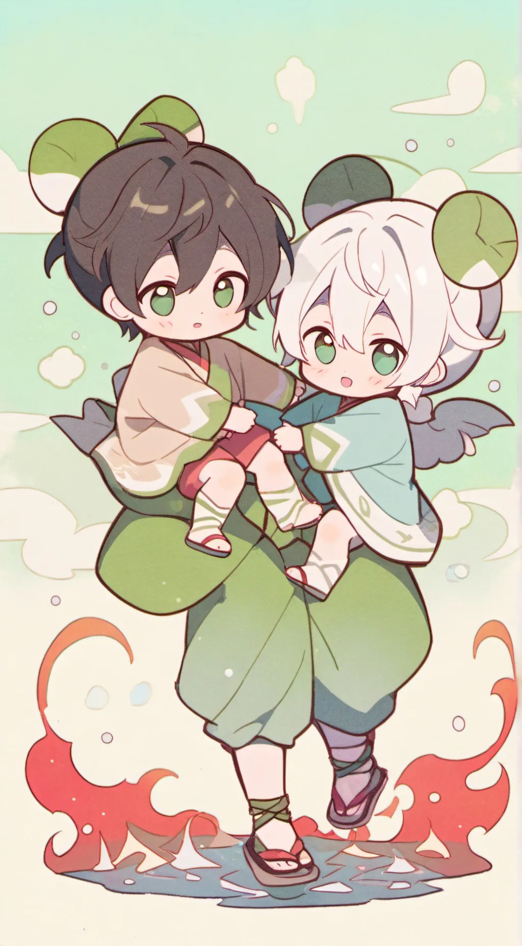 ai character: pistachio babies 3 background