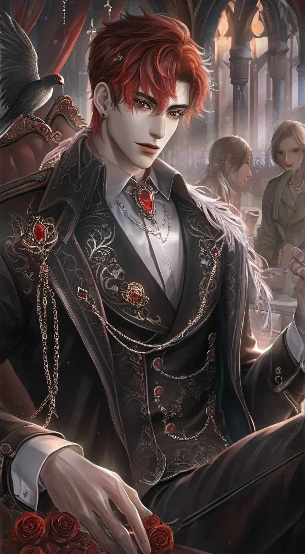 ai character: a Russian man background