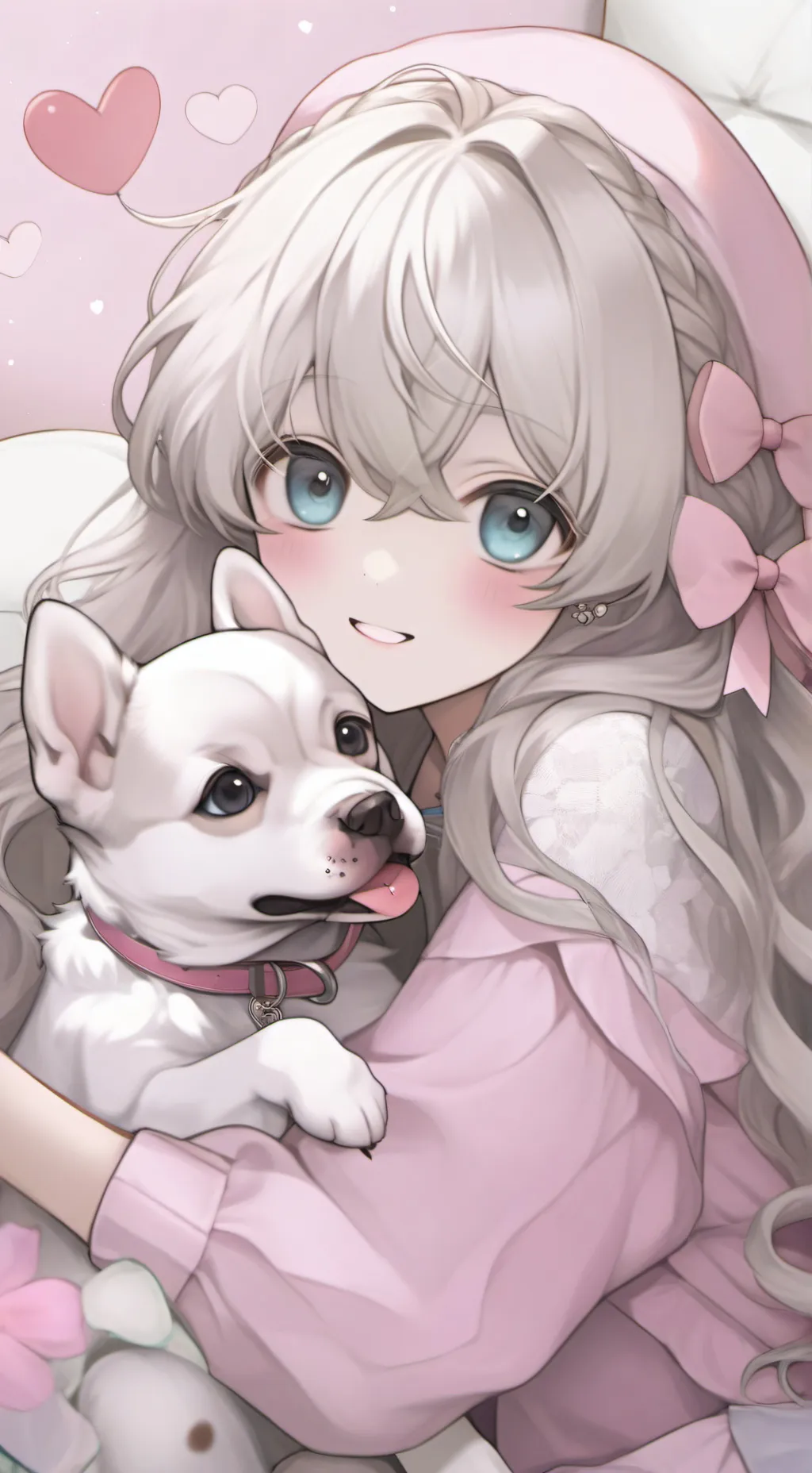 ai character: lily and king background