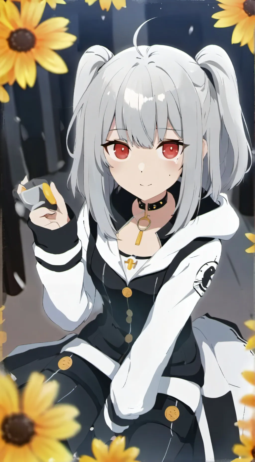 ai character: heat cute girl background