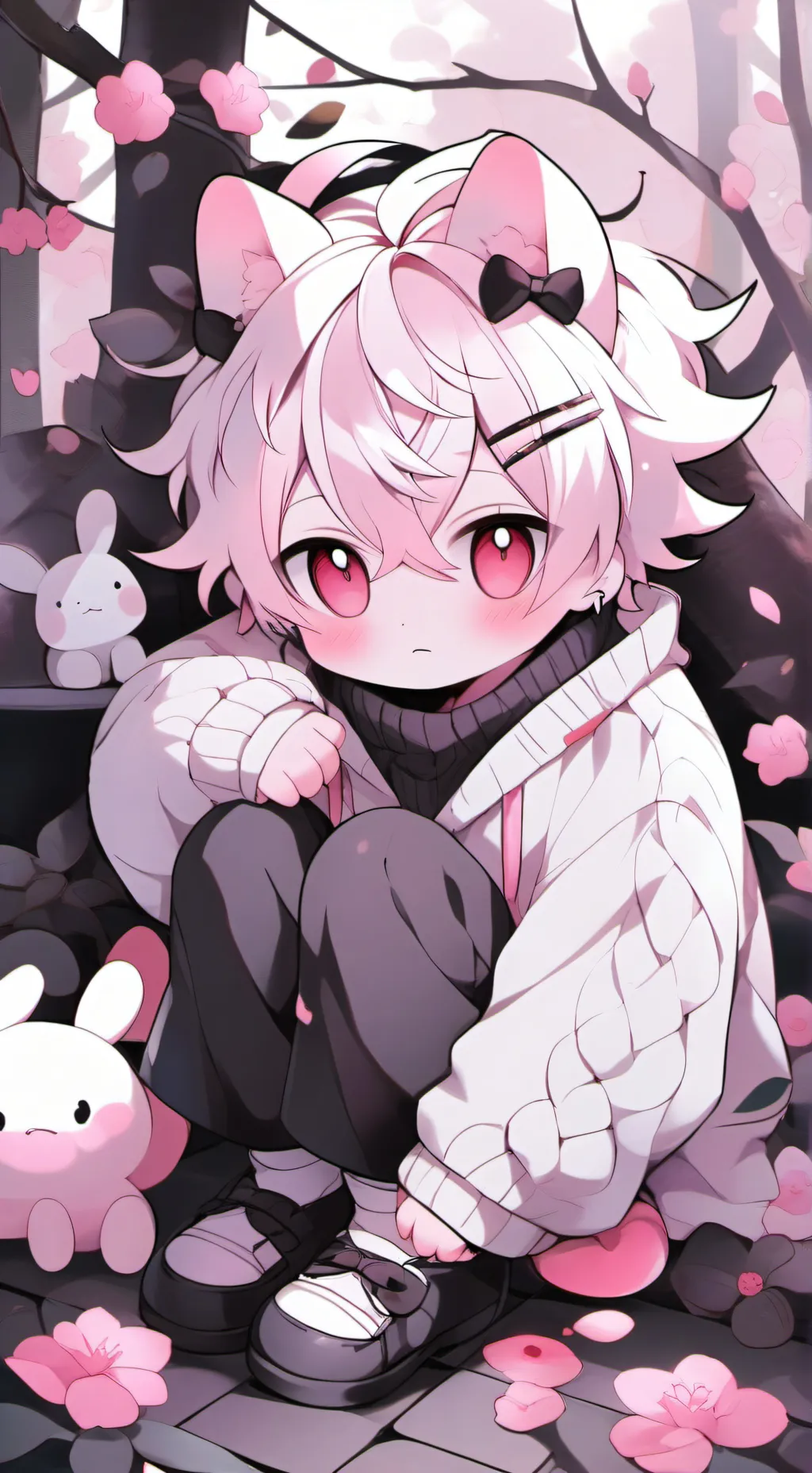 ai character: Cozy Lnk Oc dw background