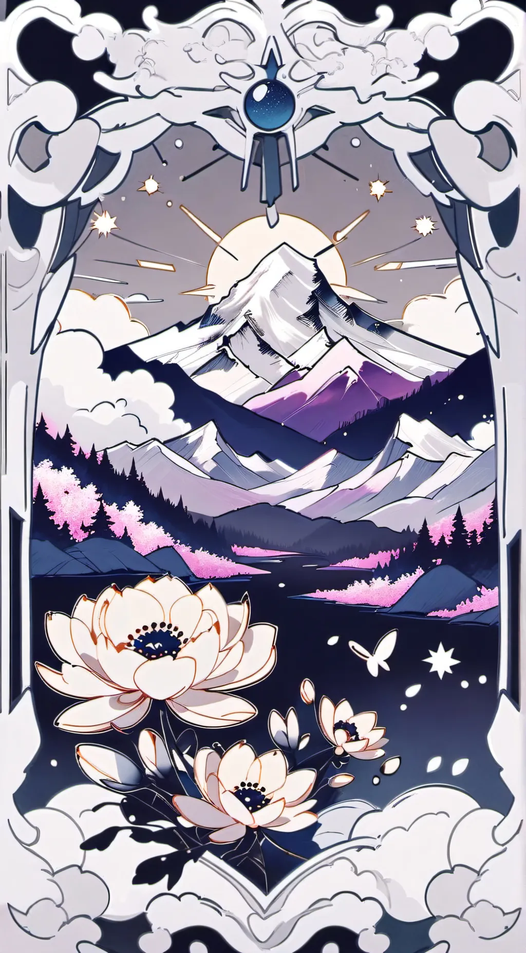 ai character: DS hiking background