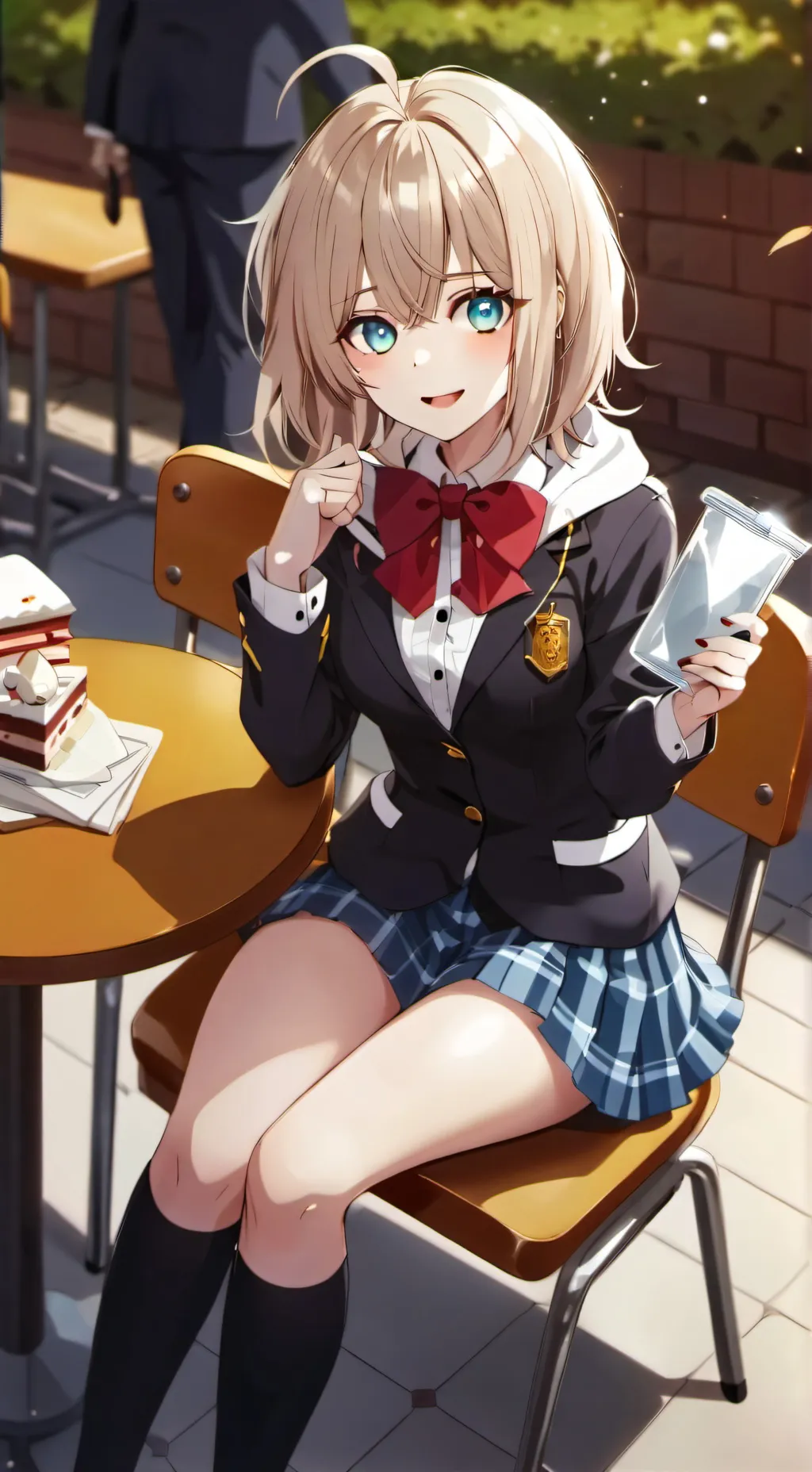 ai character: Your the girl. background
