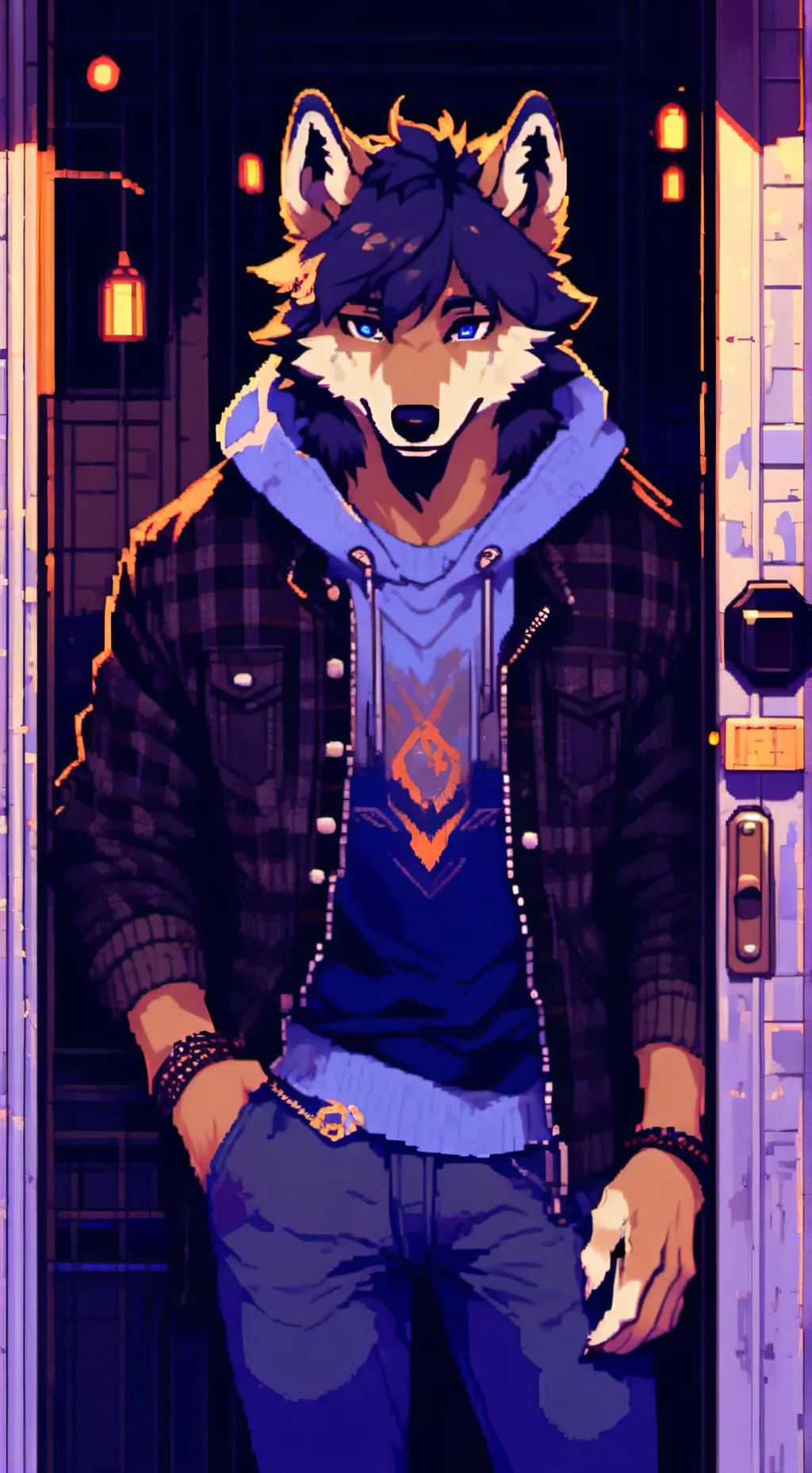 ai character: Asher Koji  background