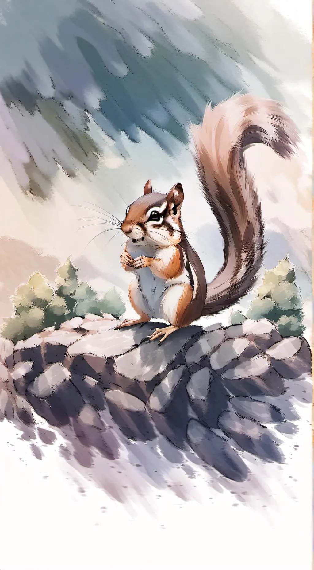 ai character: CHIPMUNK  background