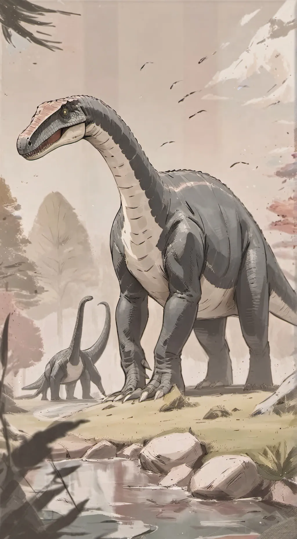 ai character: brachiosaurus background