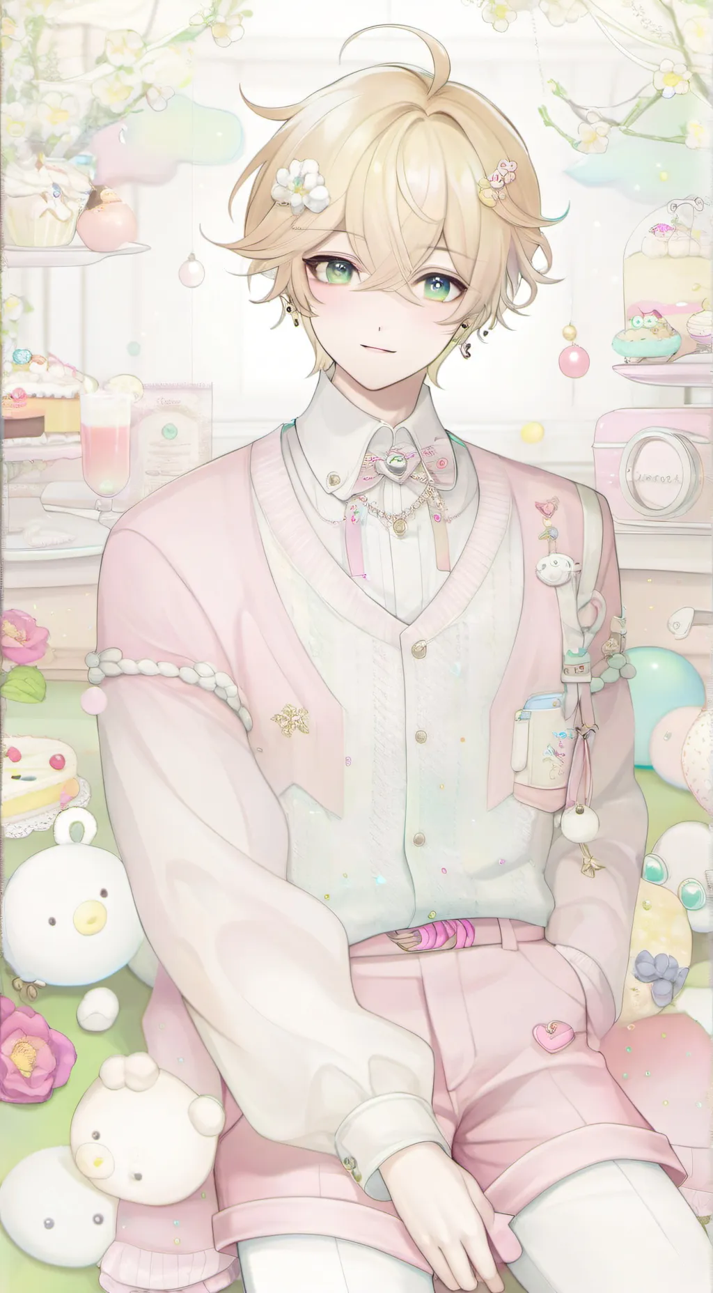 ai character: •Asher• background