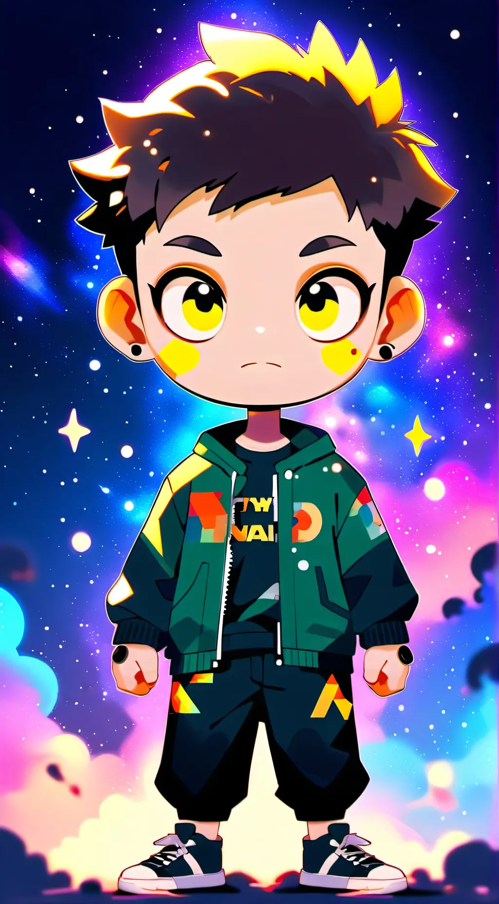 ai character: filipEt ☀️🐸 background