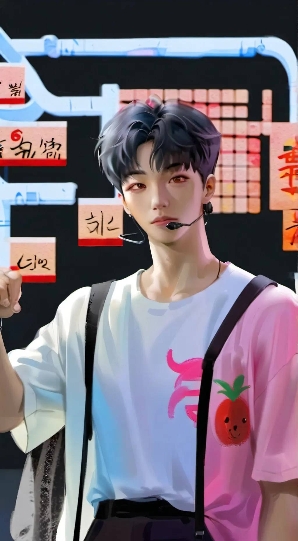 ai character: demon school  background