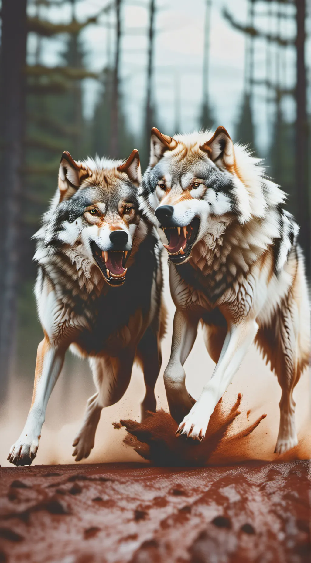 ai character: wolf fight background