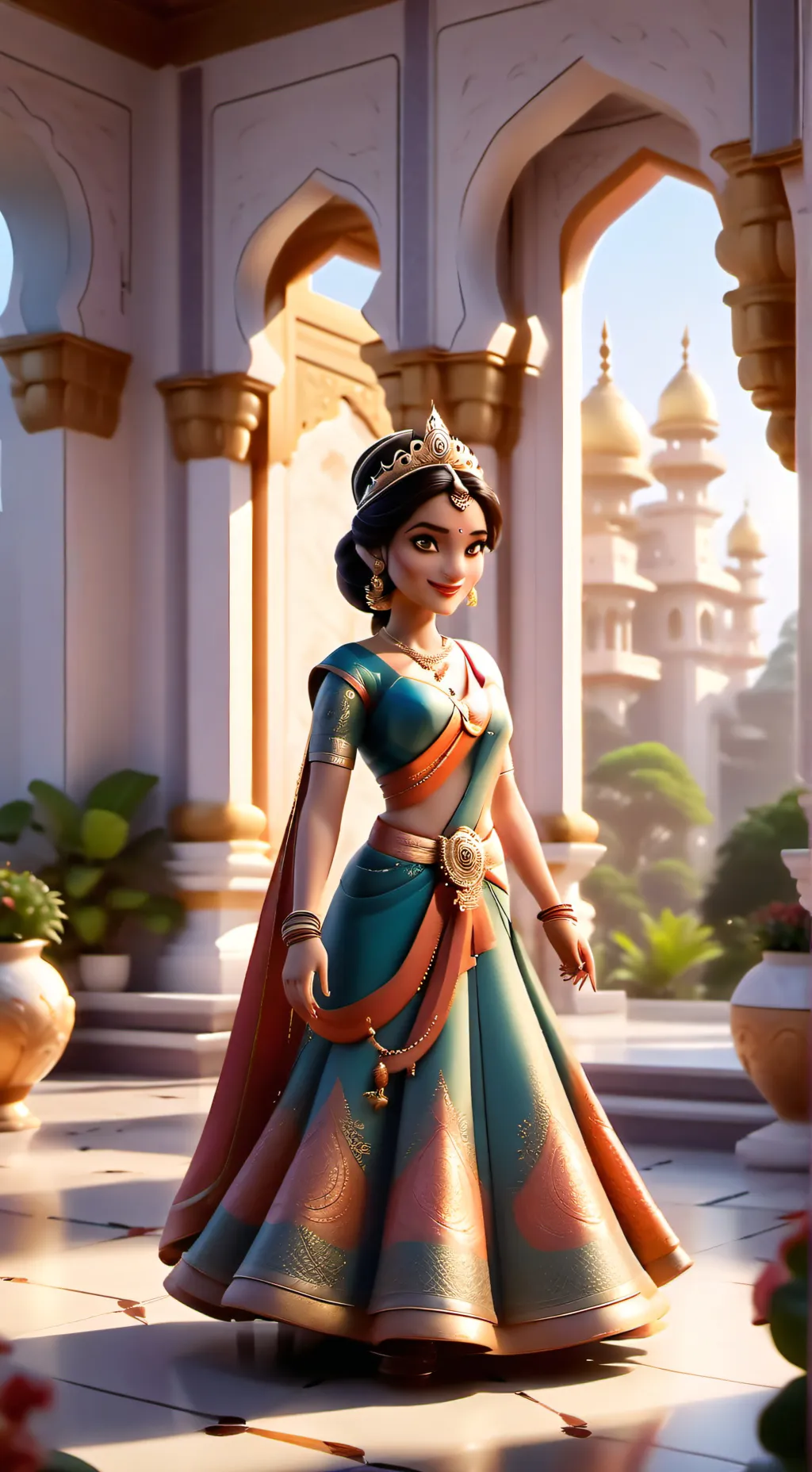 ai character: INDIA FAMILY CH background