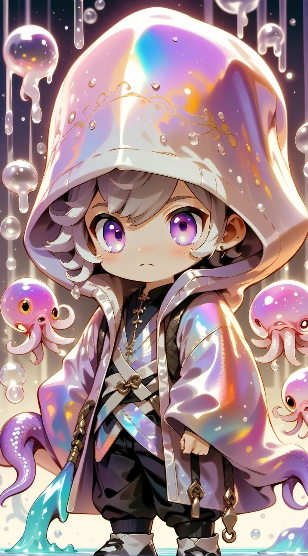 ai character: Squid game X MHA background