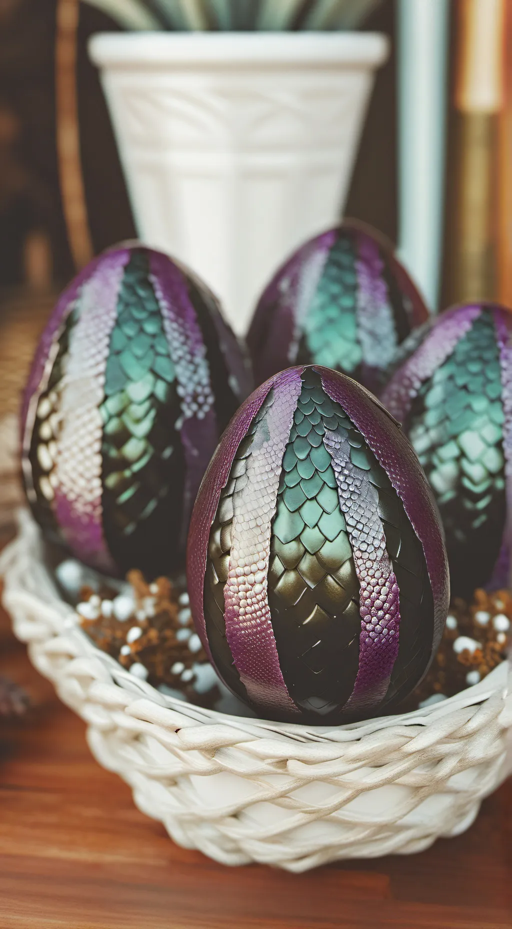 ai character: Dragon eggs background