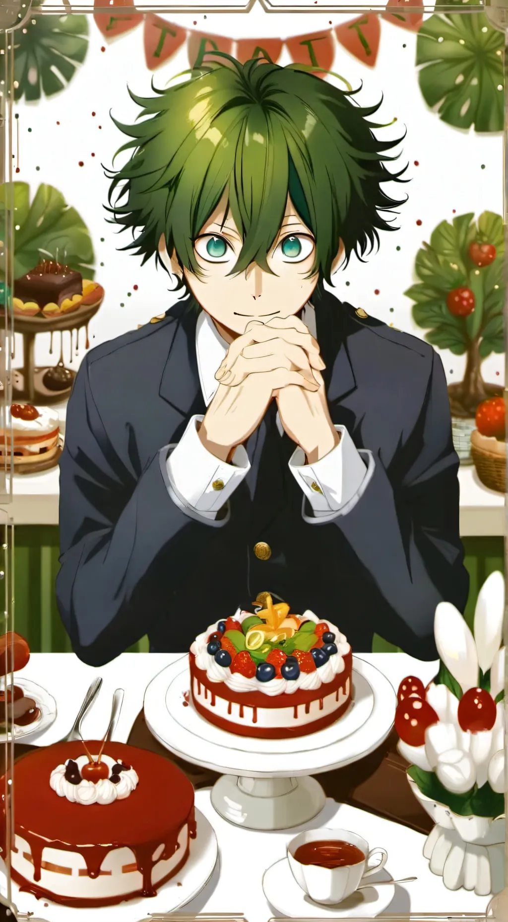 ai character: mha compleanno  background