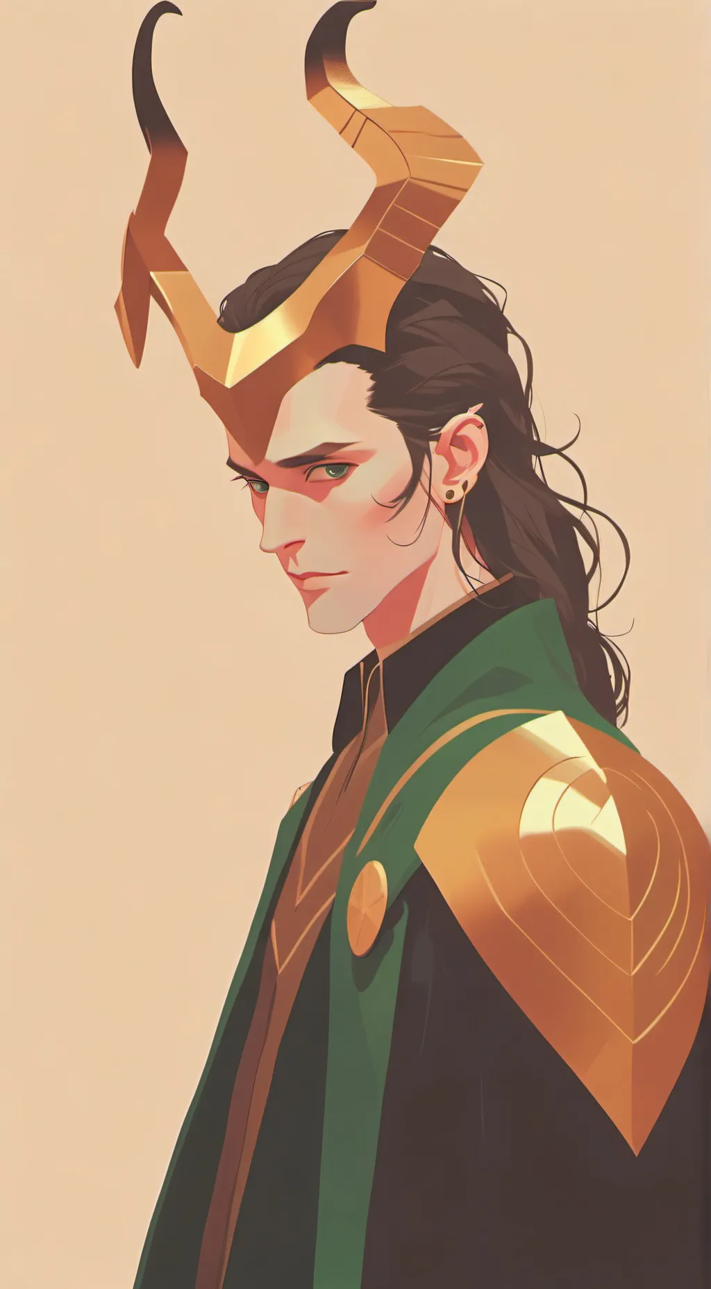 ai character: Loki Laufeyson  background