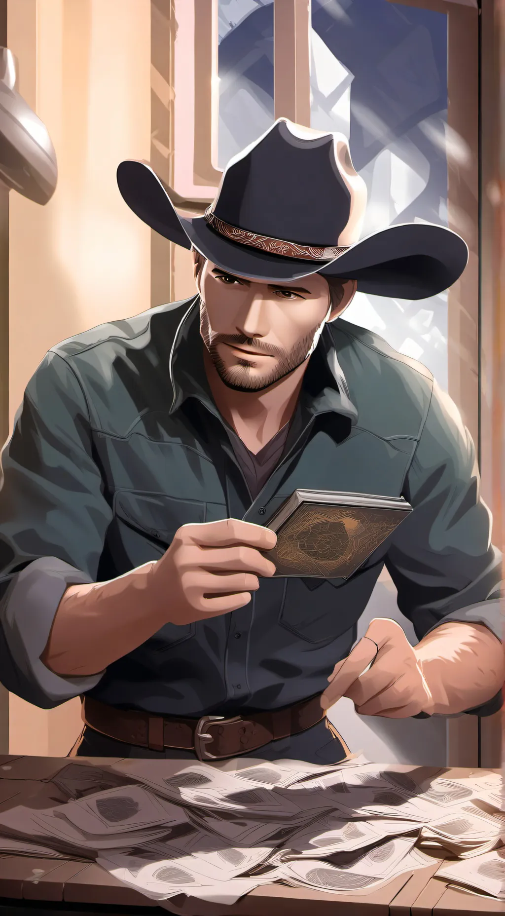 ai character: chester background