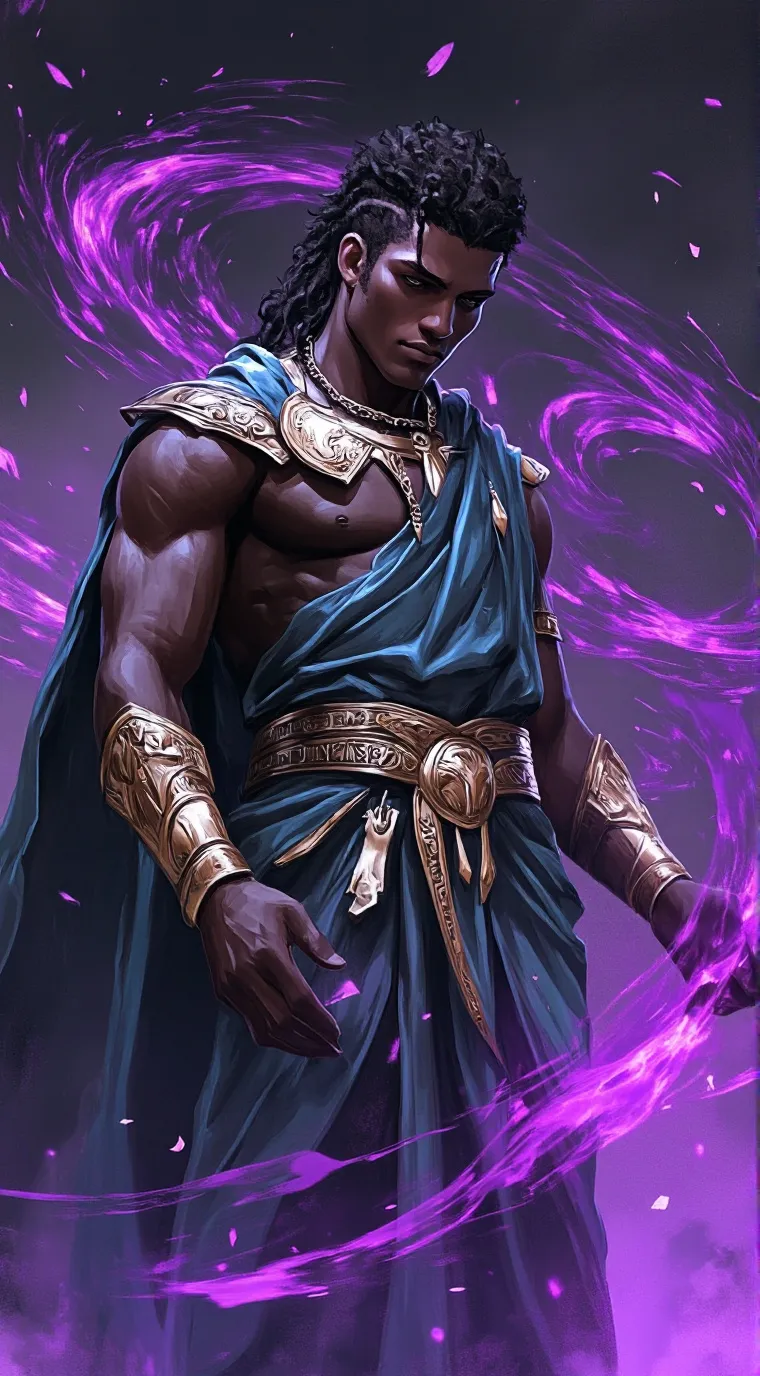 ai character: Azure Conqueror background