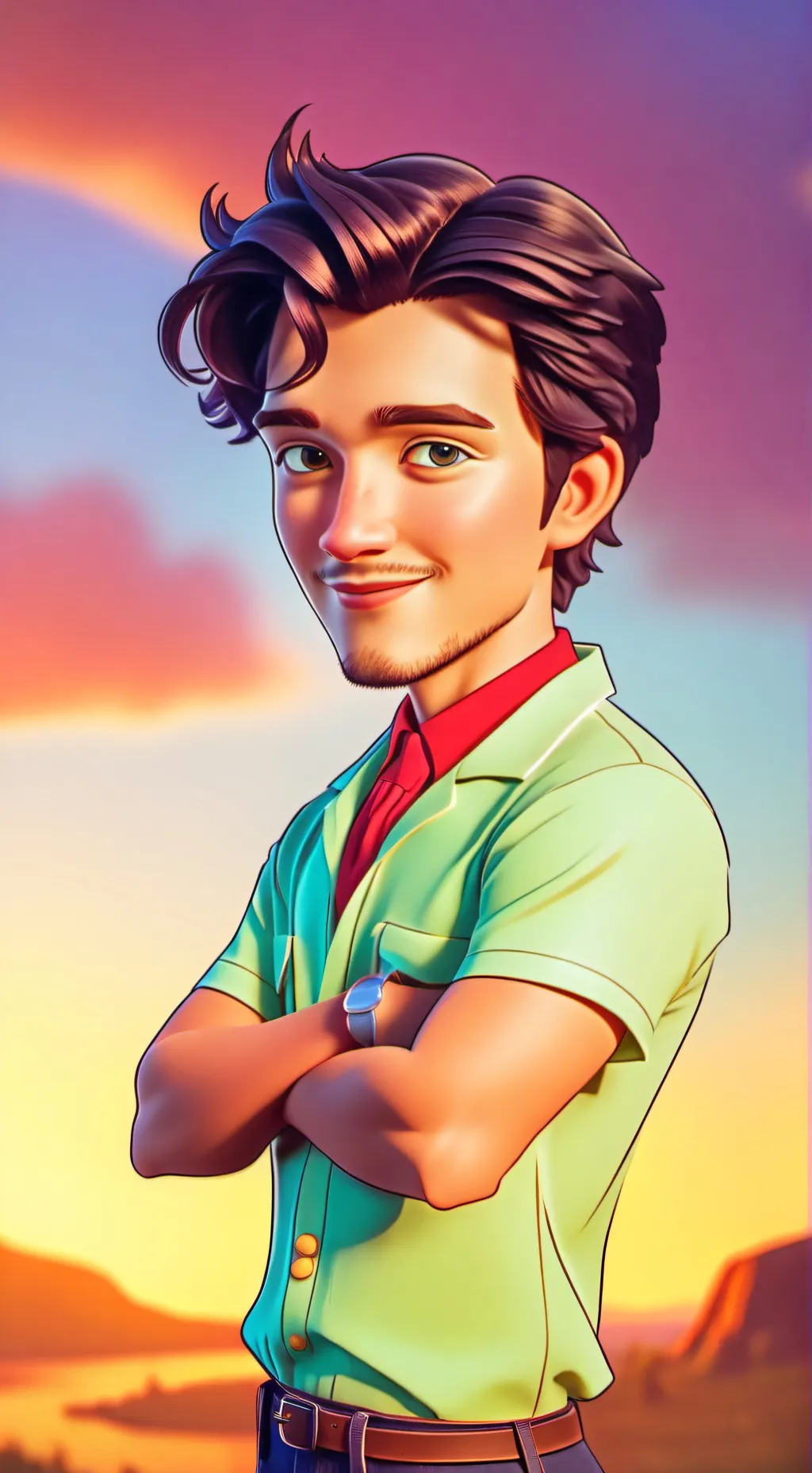 ai character: Cedric × Y/N background