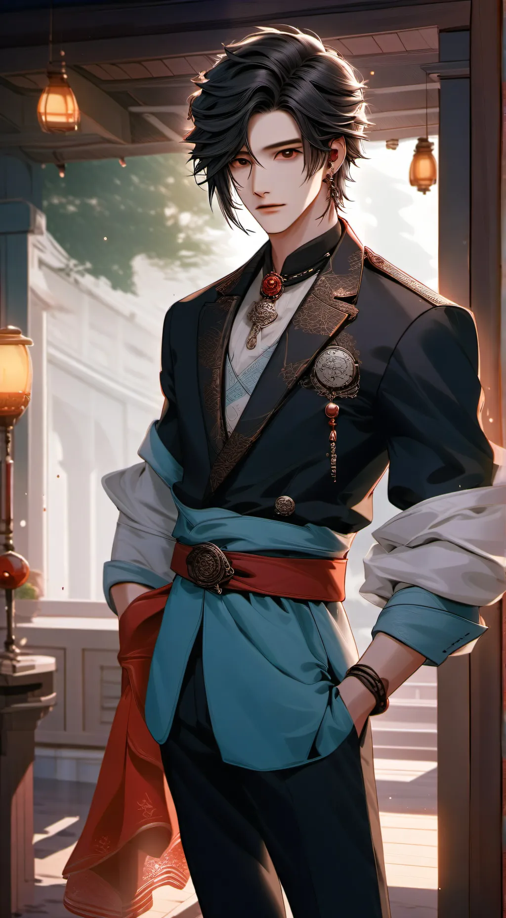 ai character: Leo, Kevin, arga background