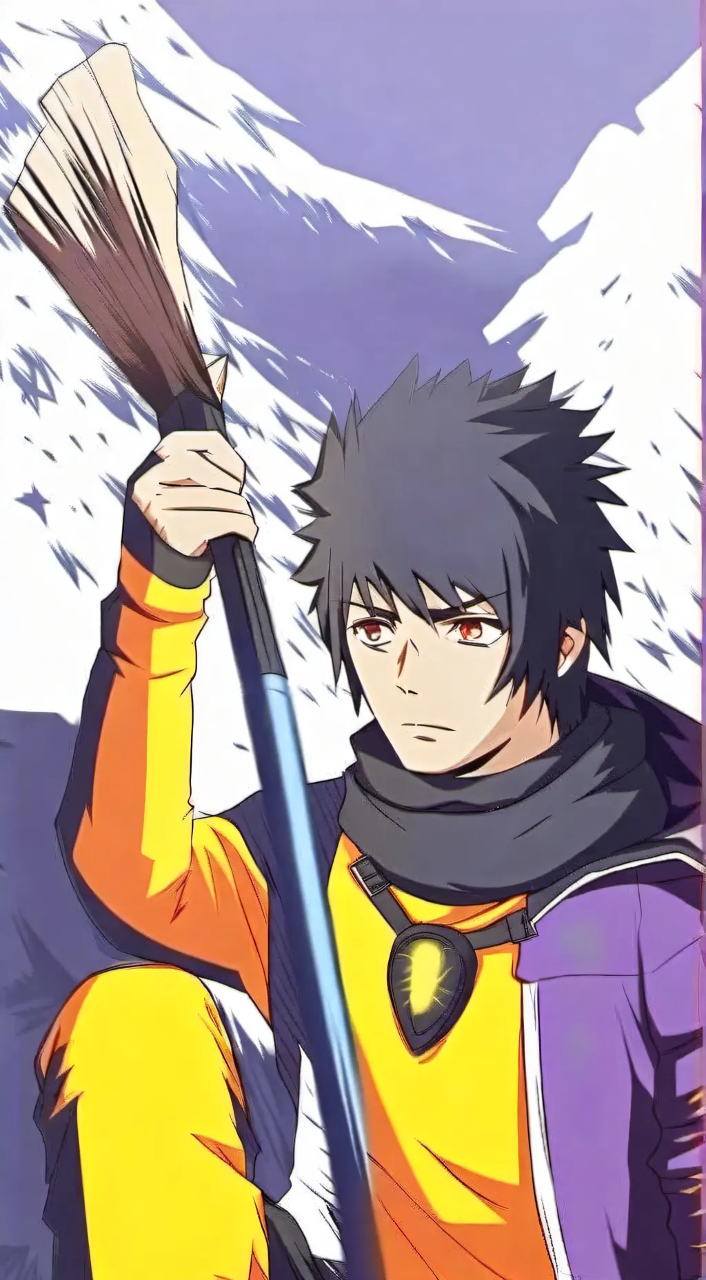 ai character: naruto  y sasuke🥰🥰 background